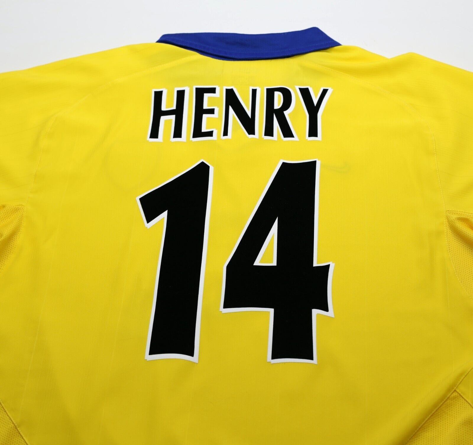 2003/04 HENRY #14 Arsenal Vintage Nike UCL Away Football Shirt Jersey (L)