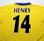 2003/04 HENRY #14 Arsenal Vintage Nike UCL Away Football Shirt Jersey (L)