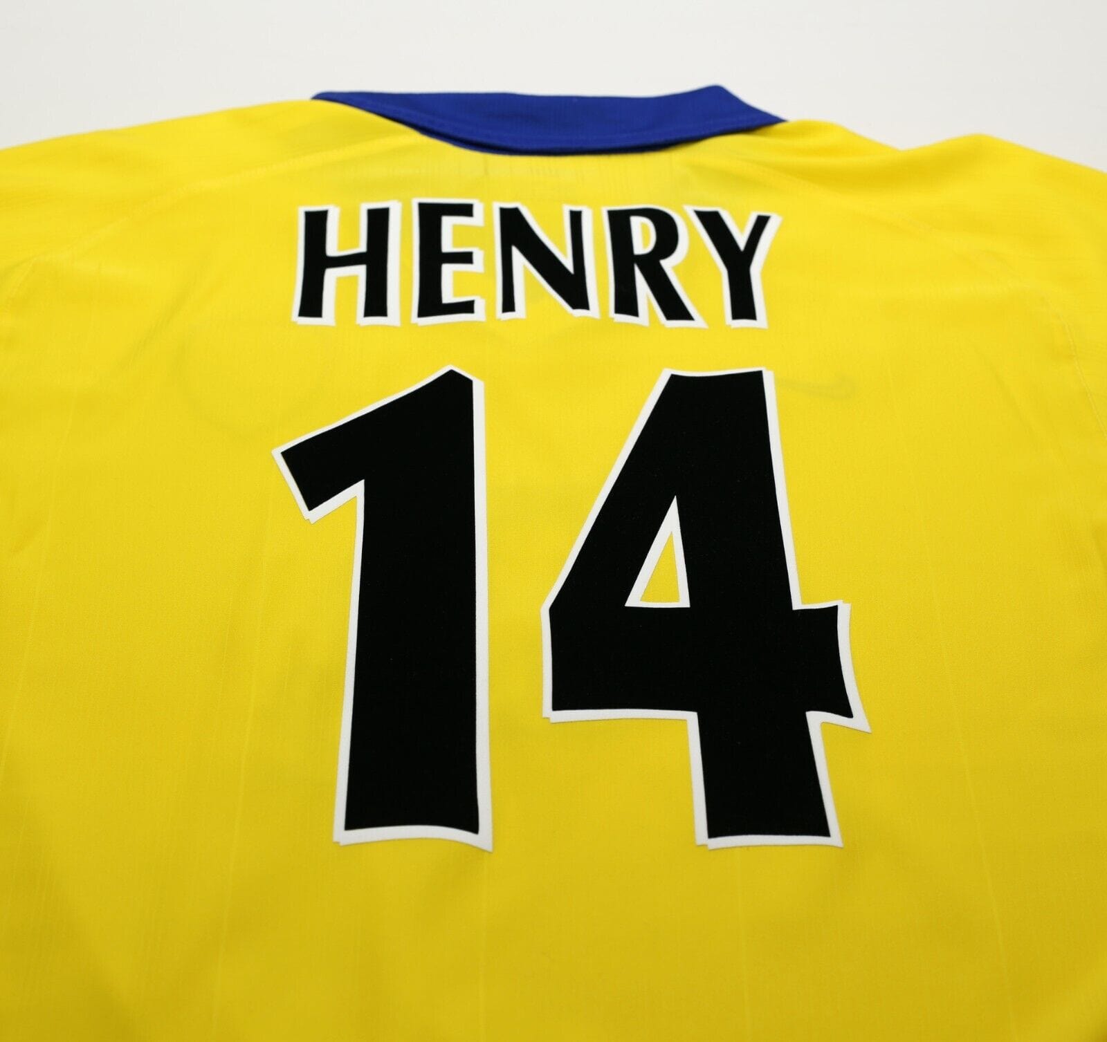 2003/04 HENRY #14 Arsenal Vintage Nike UCL Away Football Shirt Jersey (L)