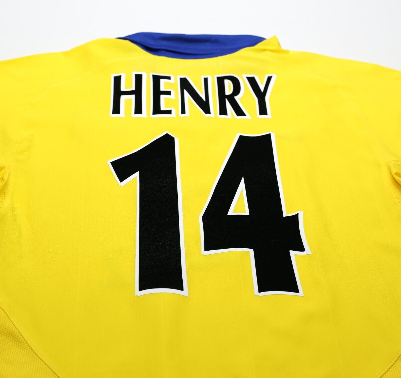 2003/04 HENRY #14 Arsenal Vintage Nike UCL Away Football Shirt Jersey (M)
