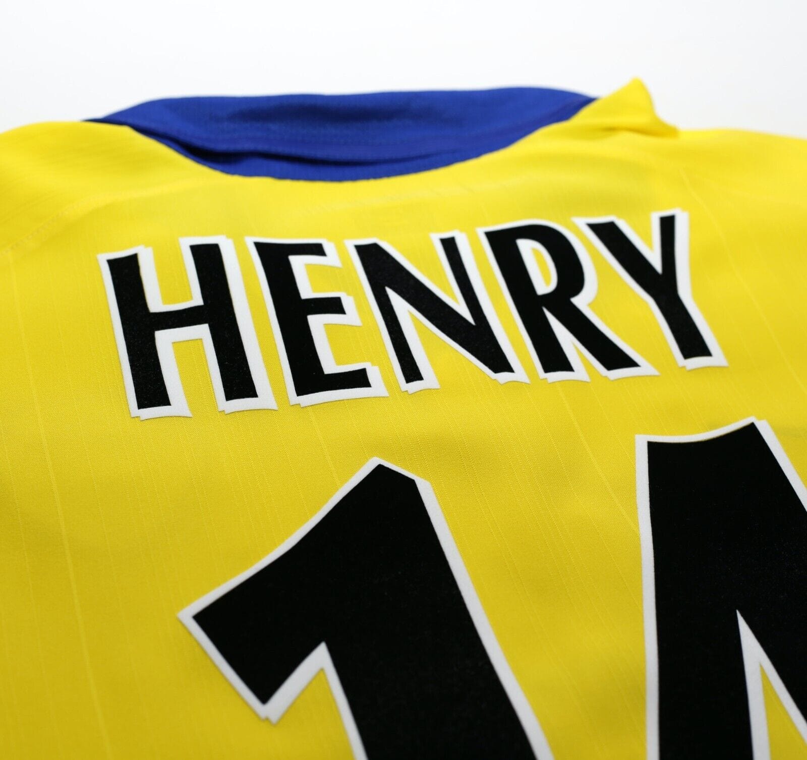 2003/04 HENRY #14 Arsenal Vintage Nike UCL Away Football Shirt Jersey (M)