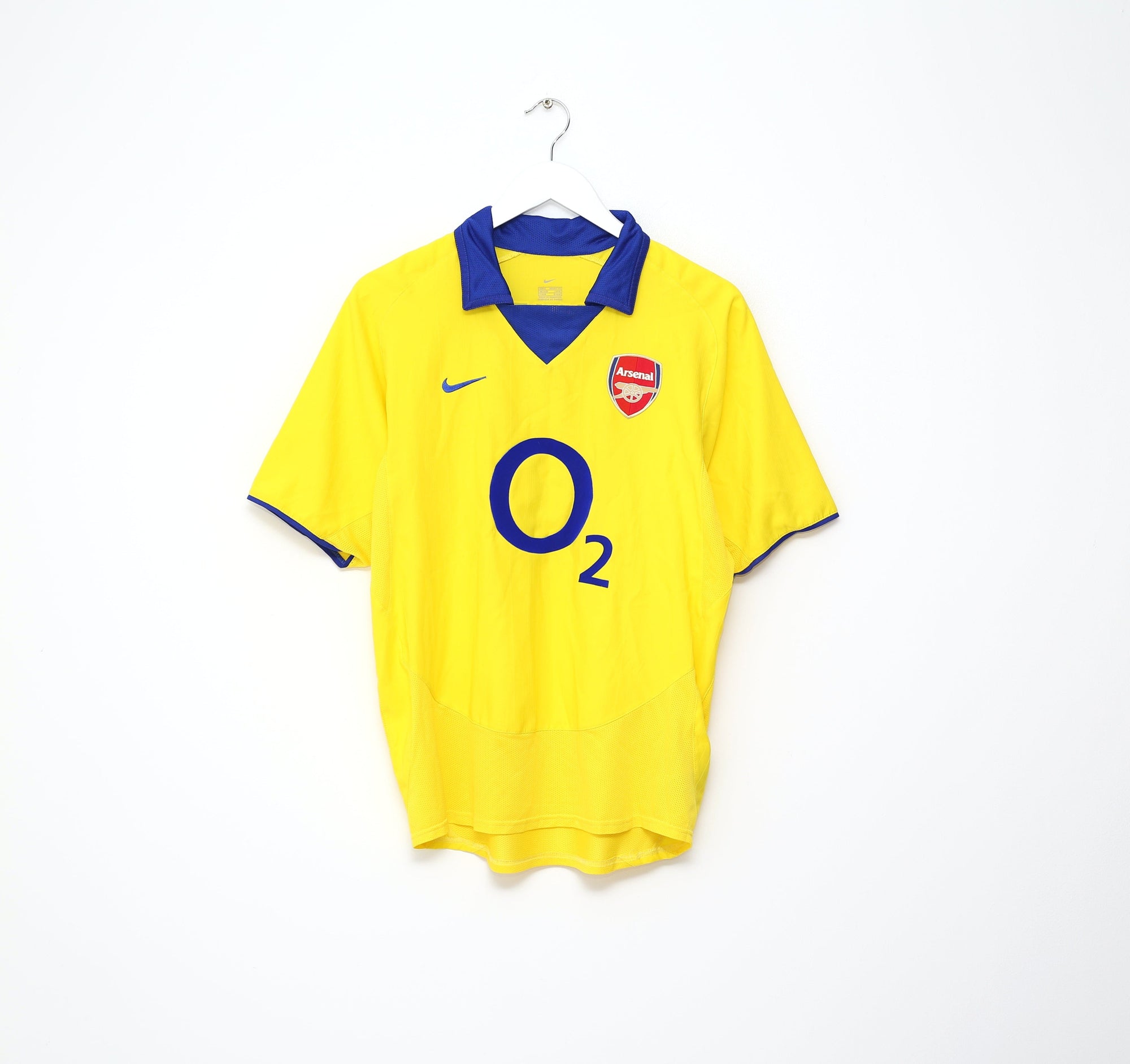 2003/04 HENRY #14 Arsenal Vintage Nike UCL Away Football Shirt Jersey (S)