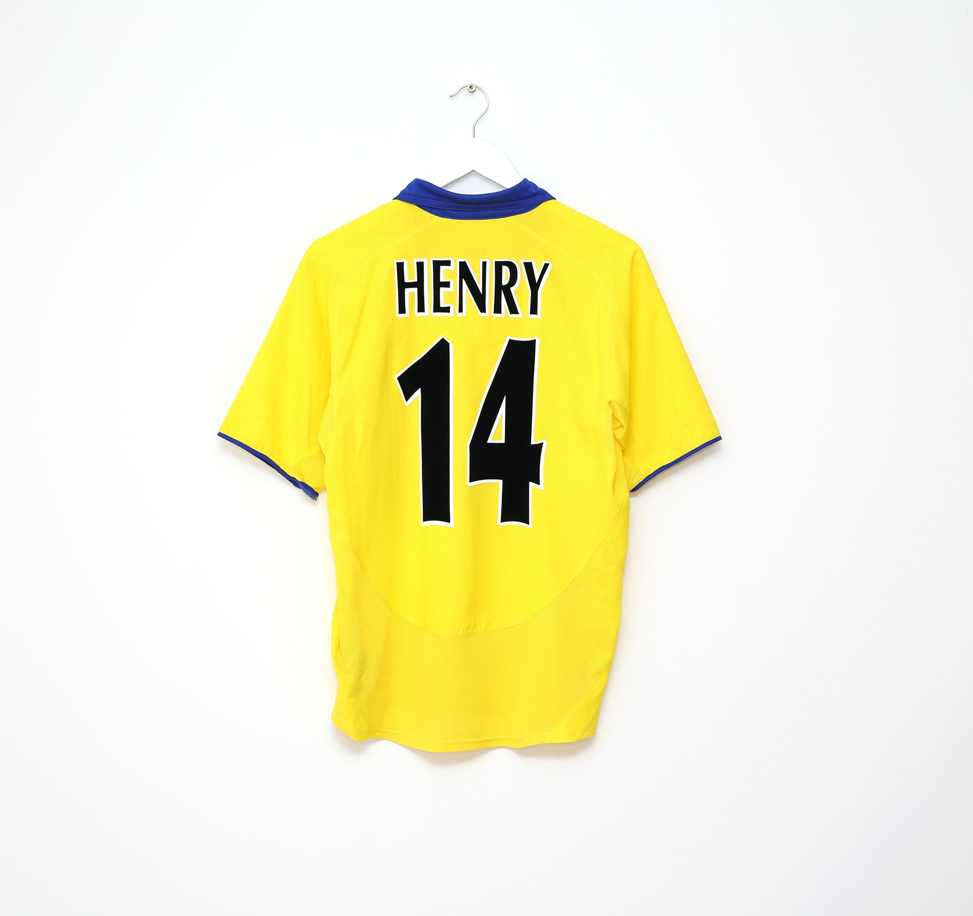 2003/04 HENRY #14 Arsenal Vintage Nike UCL Away Football Shirt Jersey (S)