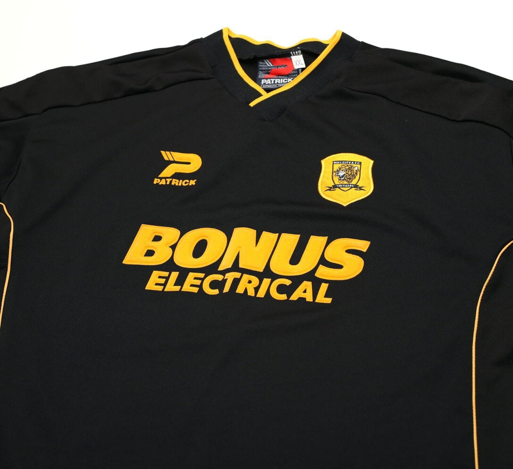 2003/04 HULL CITY Vintage Patrick Away Football Shirt Jersey (XXL)