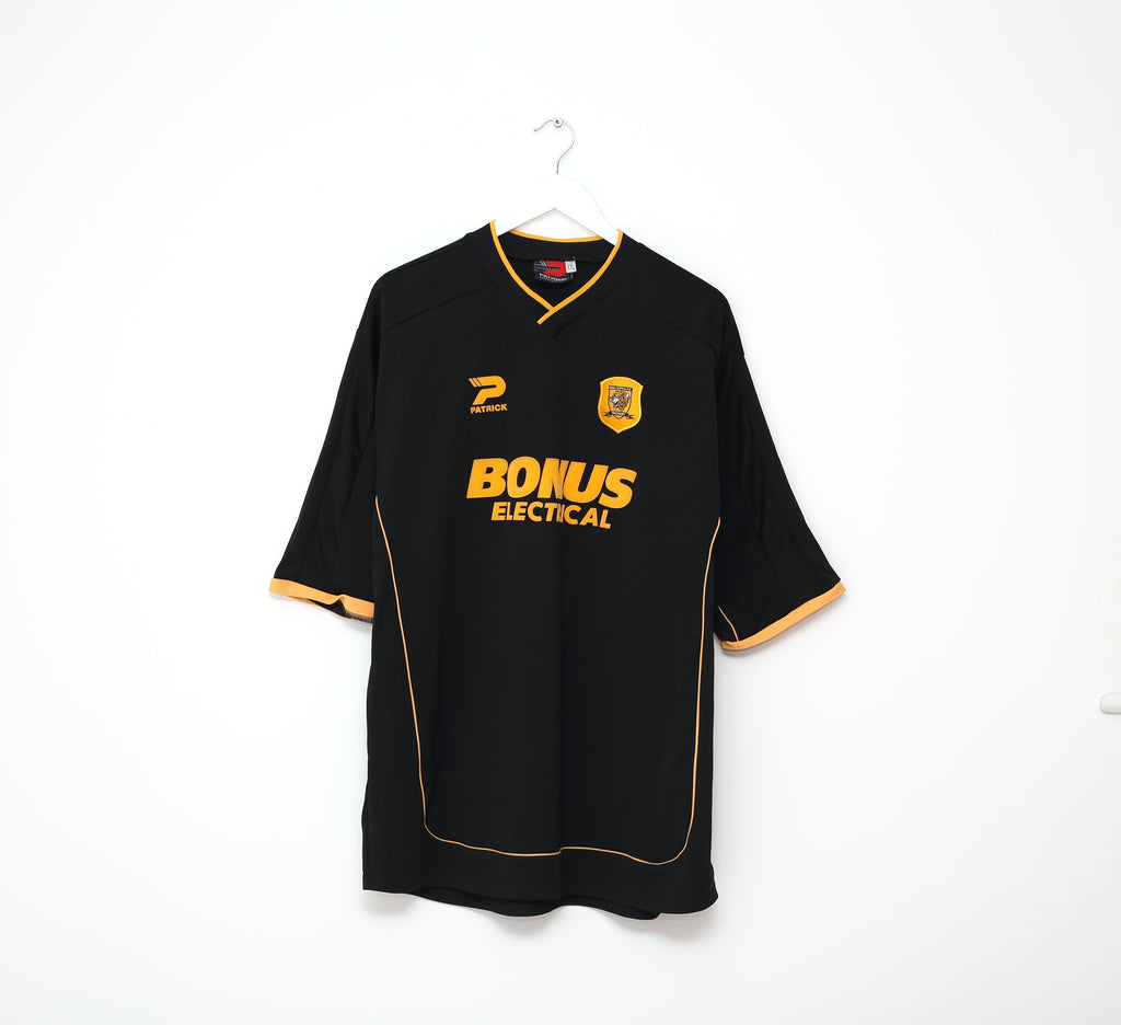 2003/04 HULL CITY Vintage Patrick Away Football Shirt Jersey (XXL)