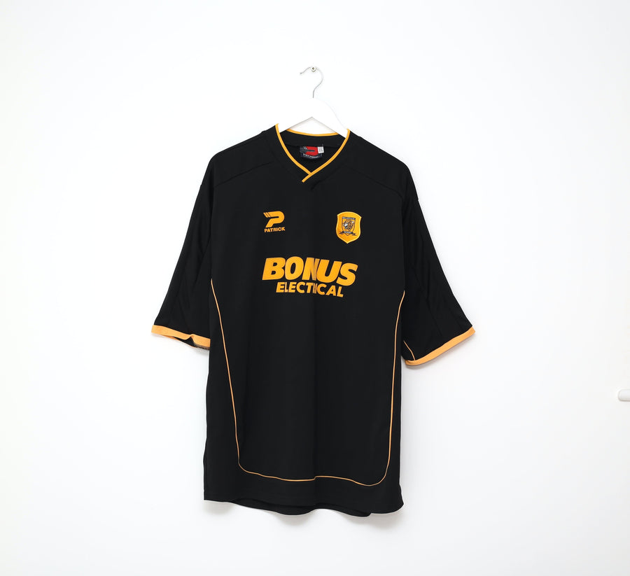 2003/04 HULL CITY Vintage Patrick Away Football Shirt Jersey (XXL)