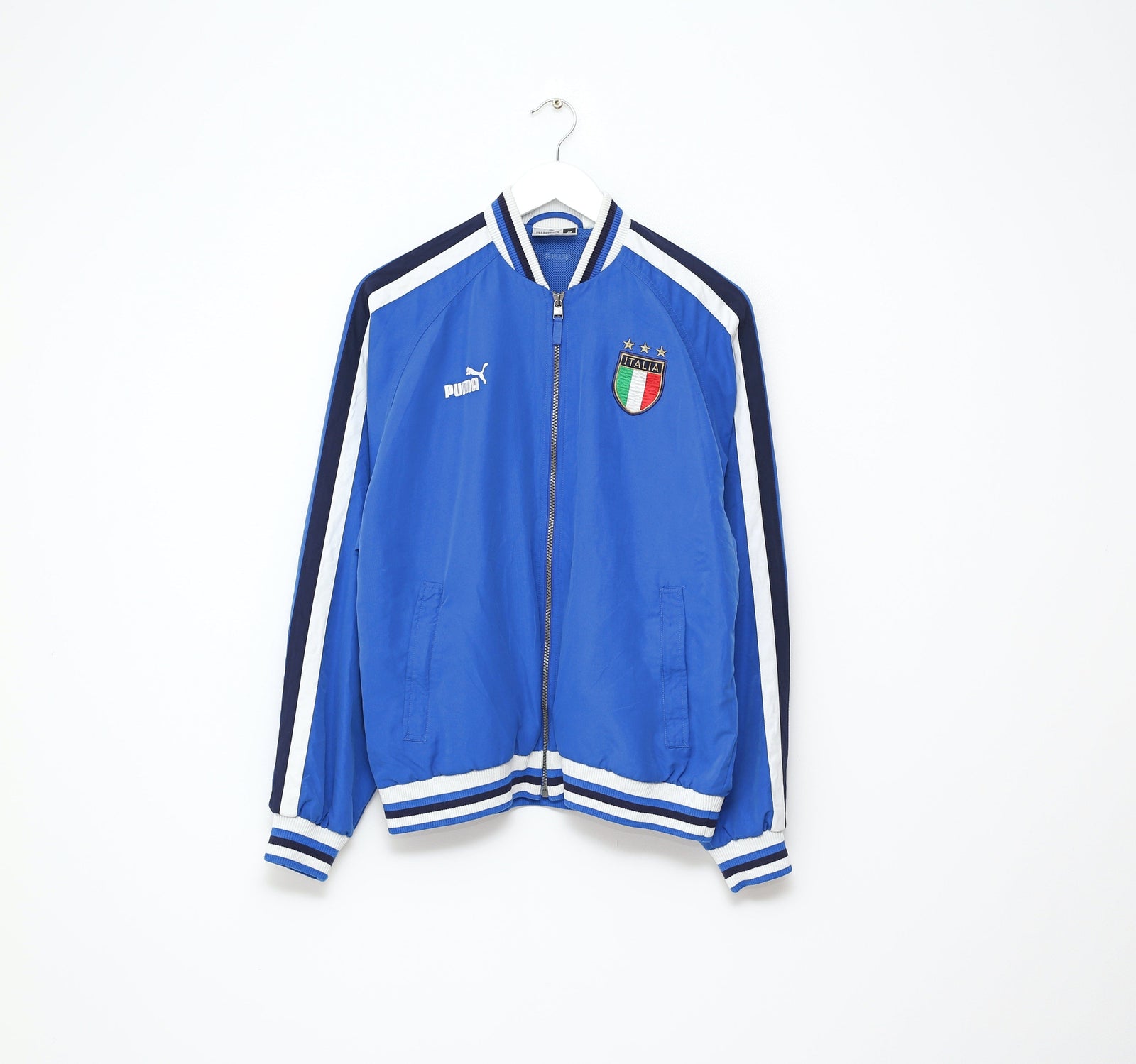 2003/04 ITALY Vintage PUMA KING Football Track Top Jacket (M) Euro 2004