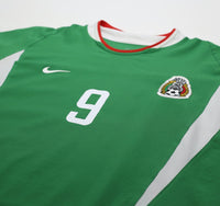 2003/04 J. BORGETTI #9 Mexico Vintage Nike Home Football Shirt (L)