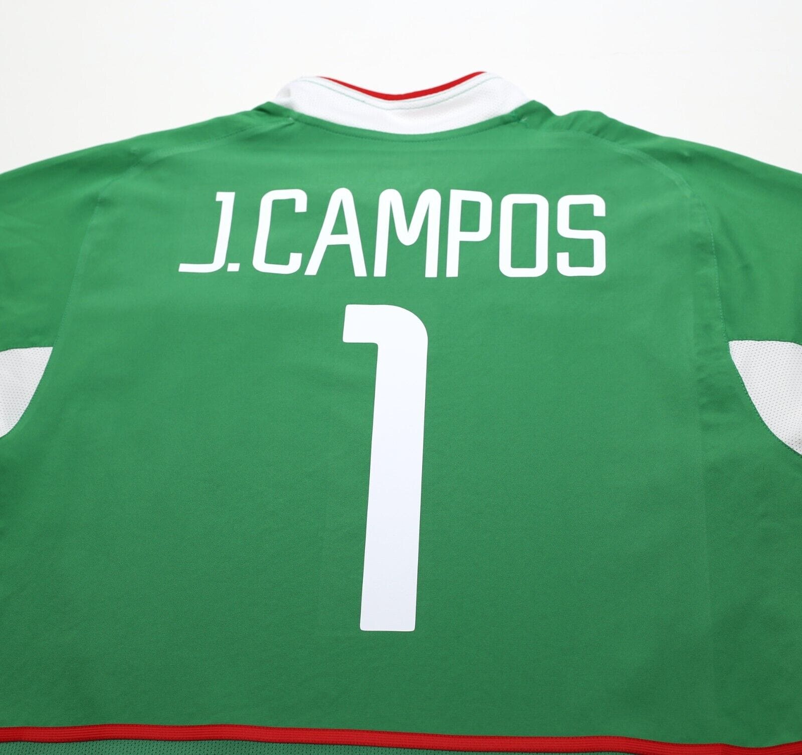 2003/04 J. CAMPOS #1 Mexico Vintage Nike Home Football Shirt (L)