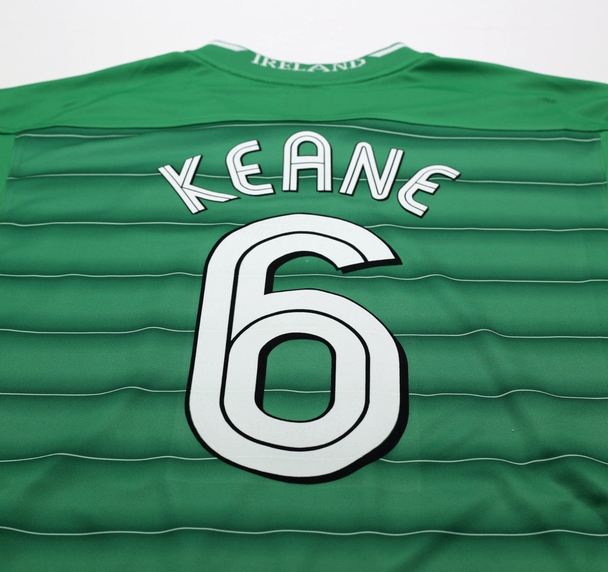 2003/04 KEANE #6 Ireland Vintage Umbro Home Football Shirt (L)
