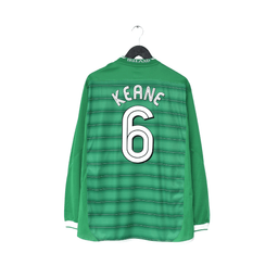 2003/04 KEANE #6 Ireland Vintage Umbro Long Sleeve Home Football Shirt (L)