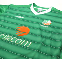 2003/04 KEANE #6 Ireland Vintage Umbro Long Sleeve Home Football Shirt (L)