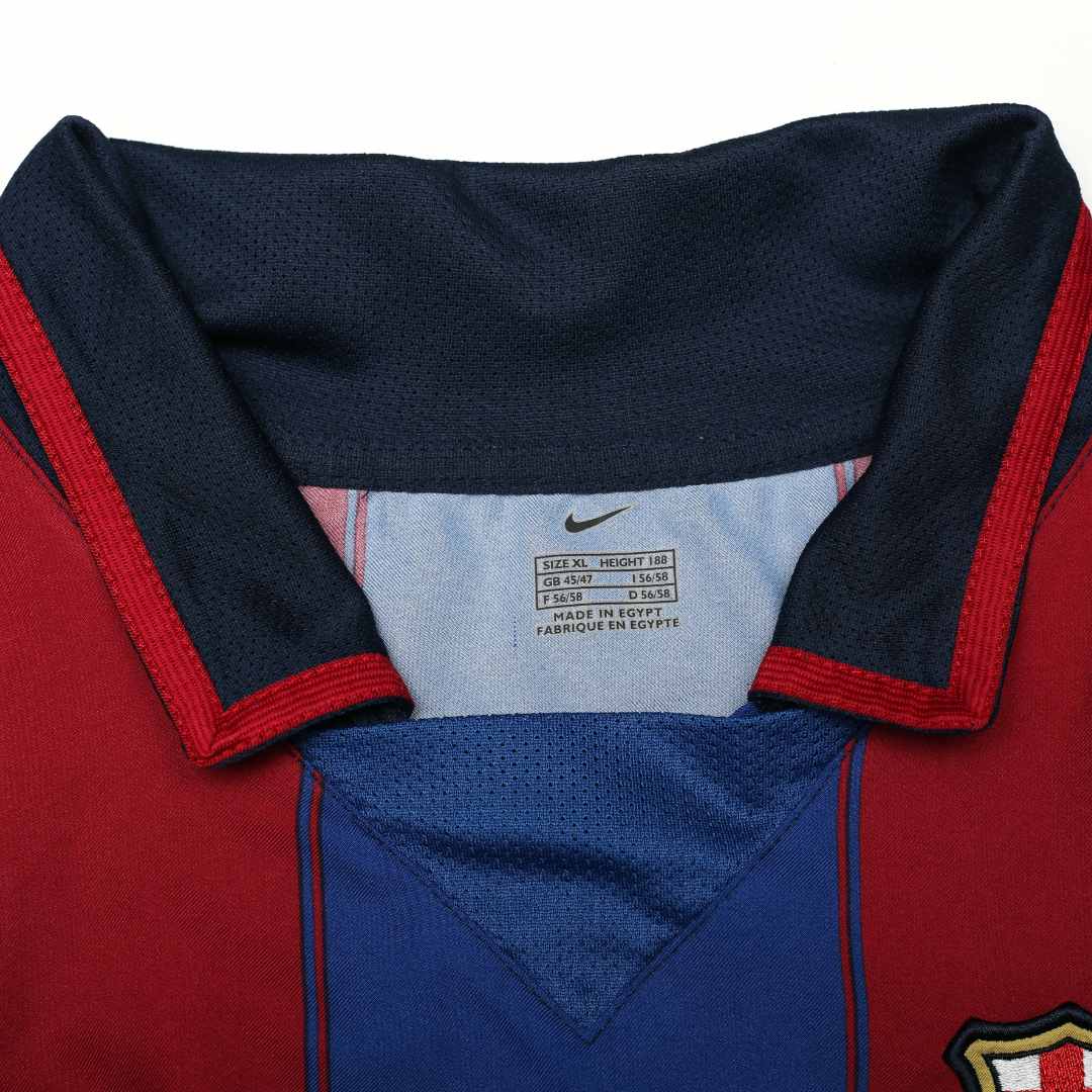 2003/04 Larsson #7 Barcelona Vintage Nike Home Football Shirt (XL)