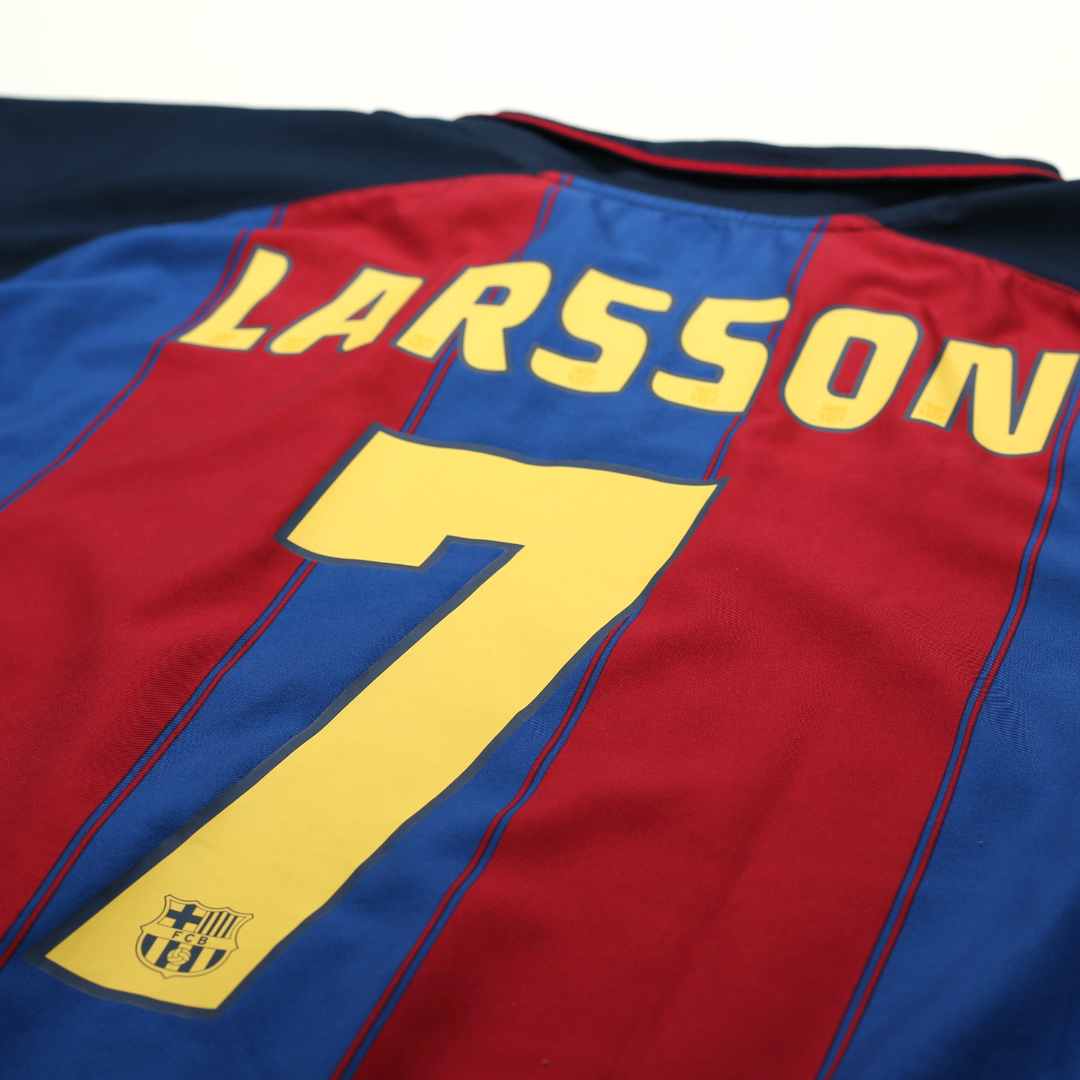 バルセロナ 04-05（H） ラーション Barcelona 2004-2005 Home Shirt - Larsson 17 - Mint Condition
