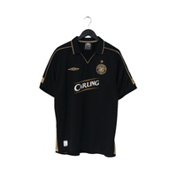 2003/04 Larsson #7 Celtic Vintage Umbro European Away Football Shirt (L)
