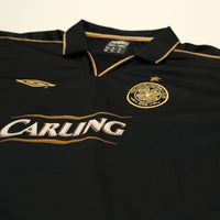 2003/04 Larsson #7 Celtic Vintage Umbro European Away Football Shirt (L)
