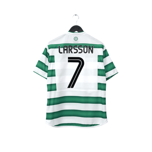 2003/04 Larsson #7 Celtic Vintage Umbro European Home Football Shirt (M)