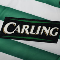 2003/04 Larsson #7 Celtic Vintage Umbro European Home Football Shirt (M)