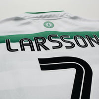 2003/04 Larsson #7 Celtic Vintage Umbro European Home Football Shirt (M)