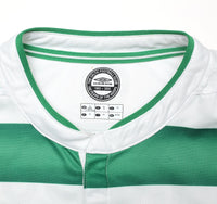 2003/04 LARSSON #7 Celtic Vintage Umbro European Home Football Shirt (XL)