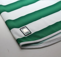 2003/04 LARSSON #7 Celtic Vintage Umbro European Home Football Shirt (XL)