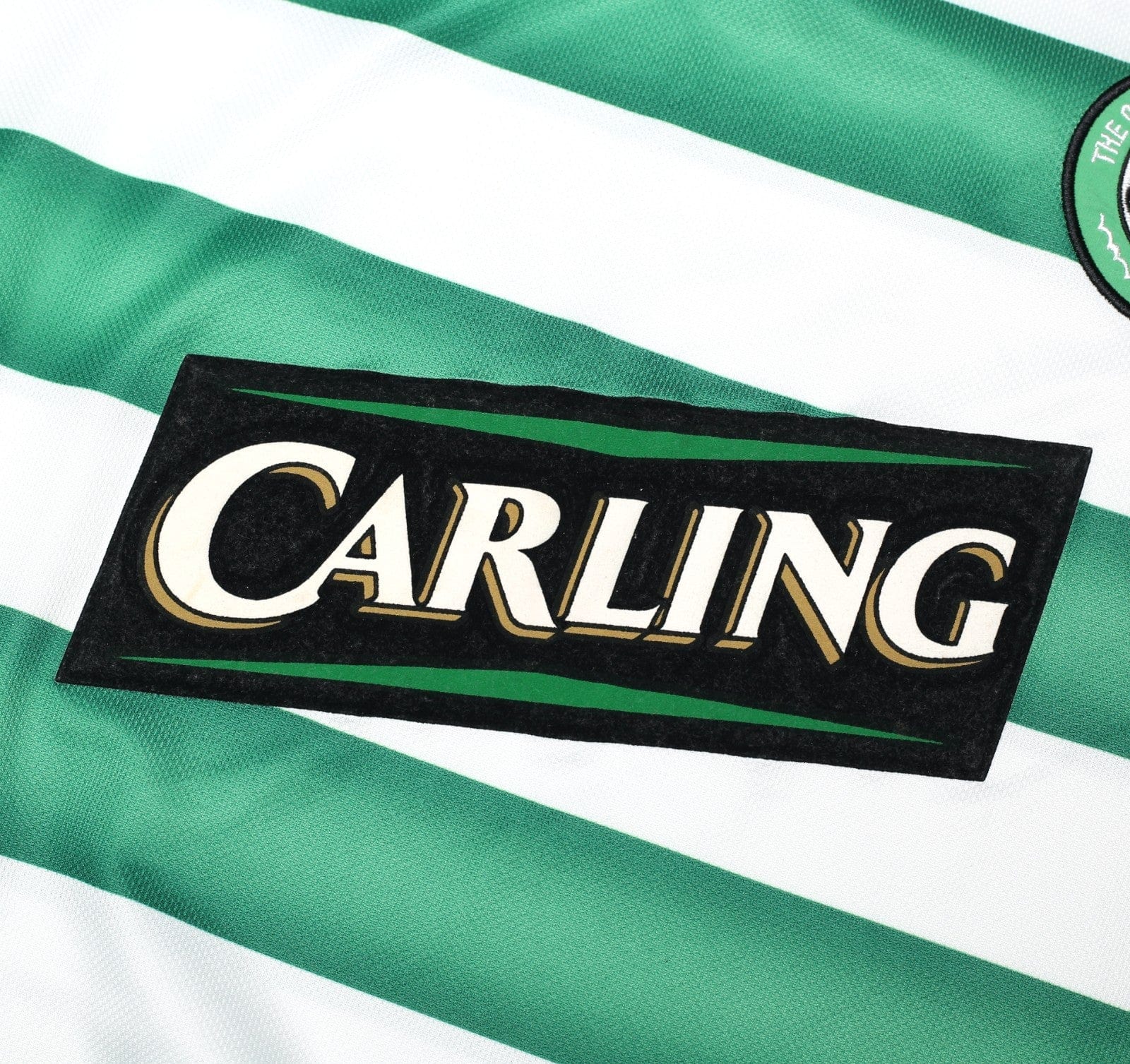 2003/04 LARSSON #7 Celtic Vintage Umbro European Home Football Shirt (XL)