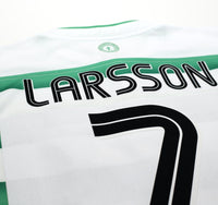 2003/04 LARSSON #7 Celtic Vintage Umbro European Home Football Shirt (XL)