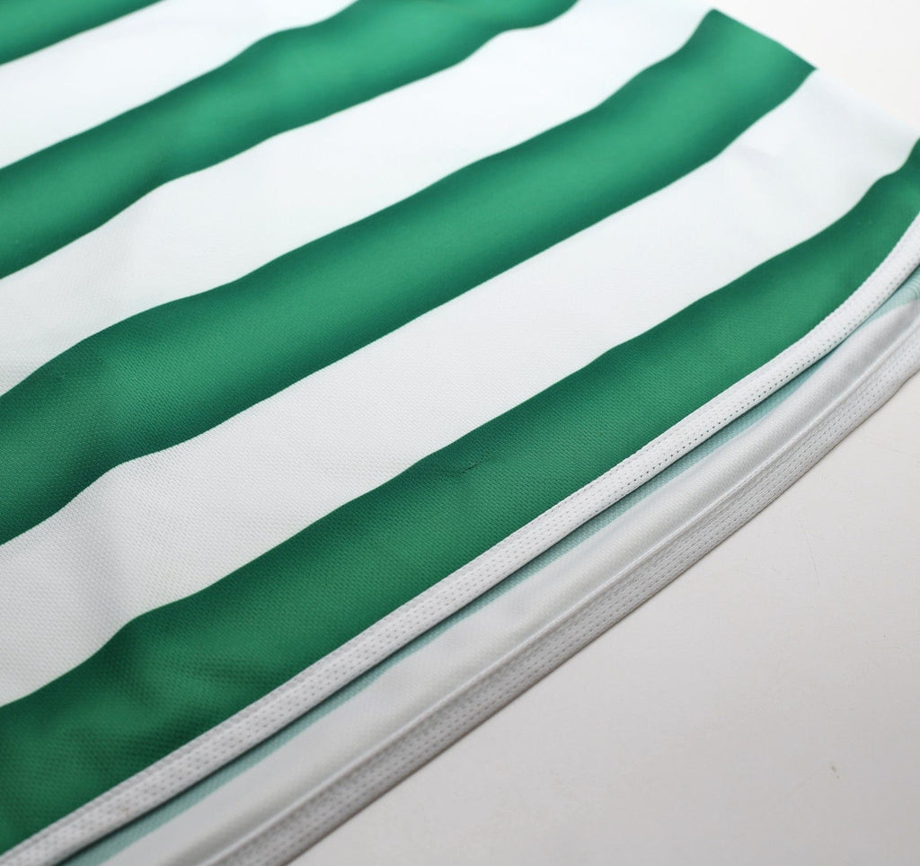 2003/04 LARSSON #7 Celtic Vintage Umbro European Home Football Shirt (XL)