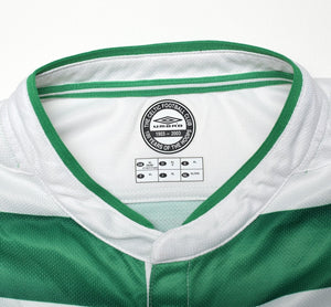 2003/04 LARSSON #7 Celtic Vintage Umbro European Home Football Shirt (XL) Sweden