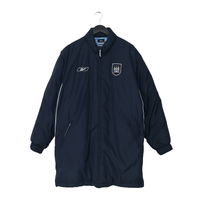 2003/04 MANCHESTER CITY Vintage Reebok Padded Football Bench Coat Jacket (M)