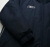 2003/04 MANCHESTER CITY Vintage Reebok Padded Football Bench Coat Jacket (M)