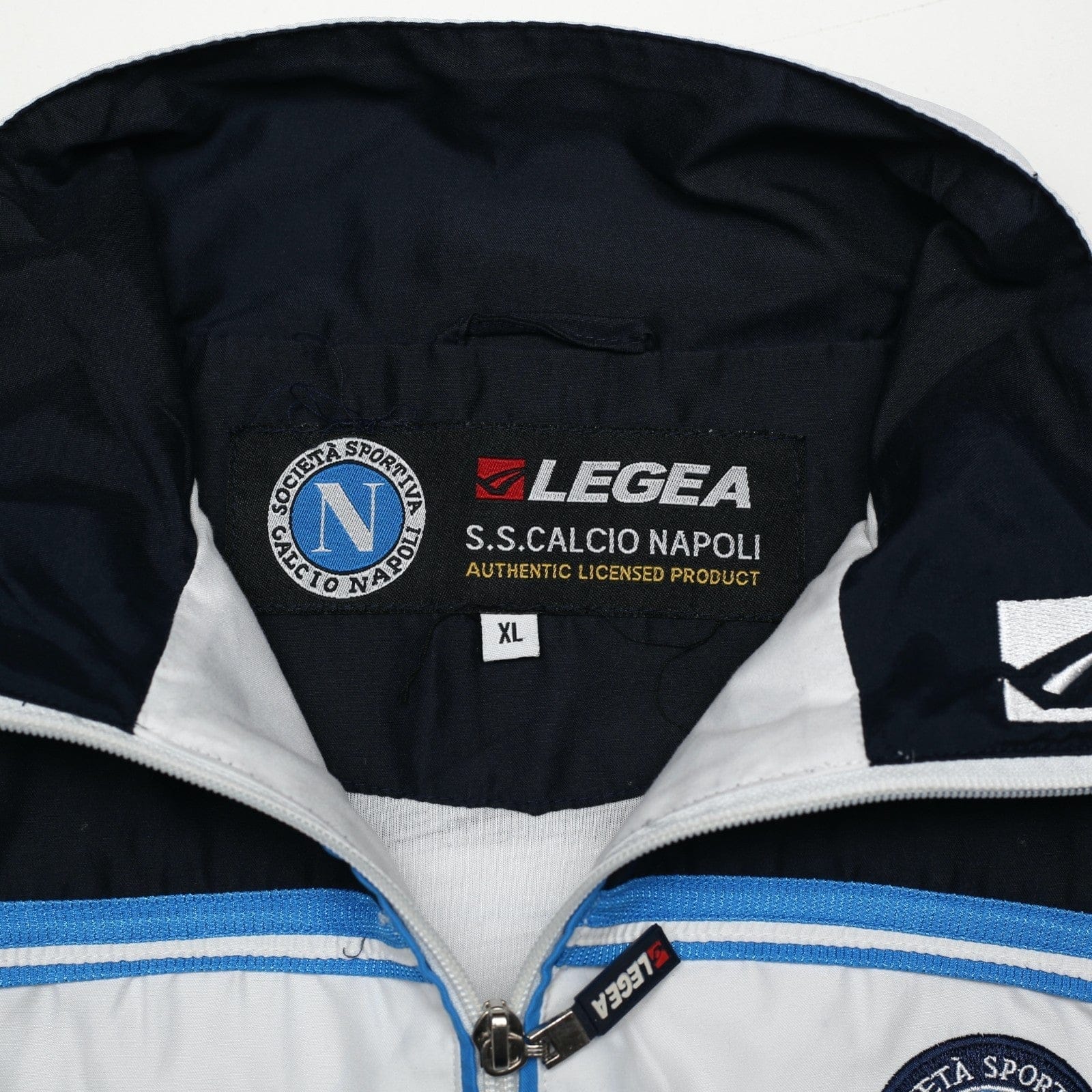 2003/04 Napoli Vintage Legea Football Track Top Jacket (XL)