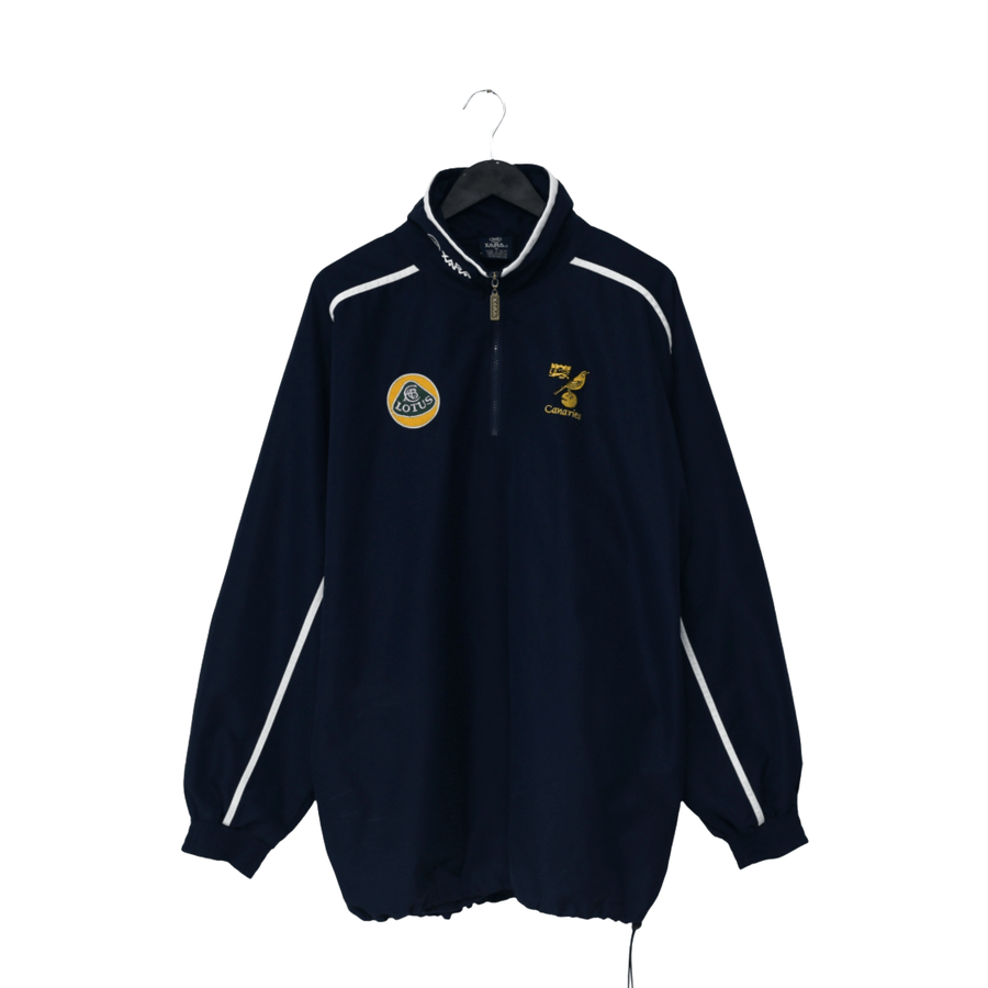 2003/04 Norwich City Vintage XARA Football Training 1/4 Zip Track Jacket (XL)