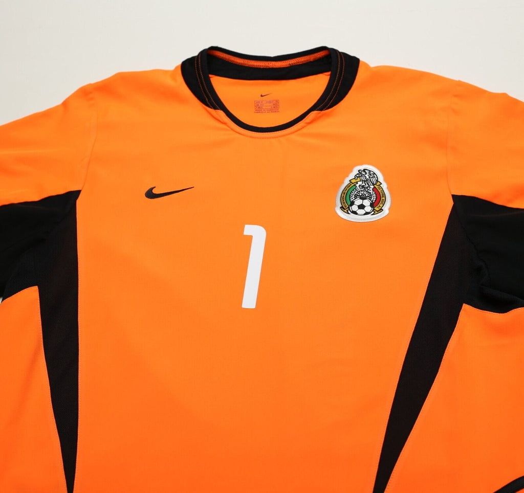 2003/04 O. SANCHEZ #1 Mexico Vintage Nike GK Football Shirt (M)