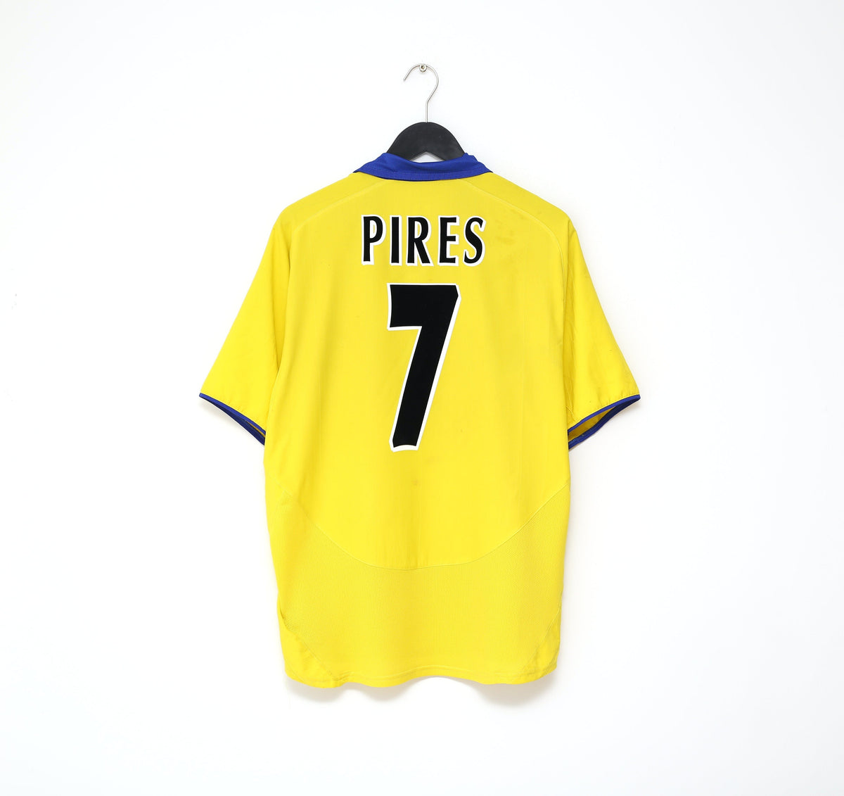 2003/04 PIRES #7 Arsenal Vintage Nike Away Football Shirt Jersey (L)