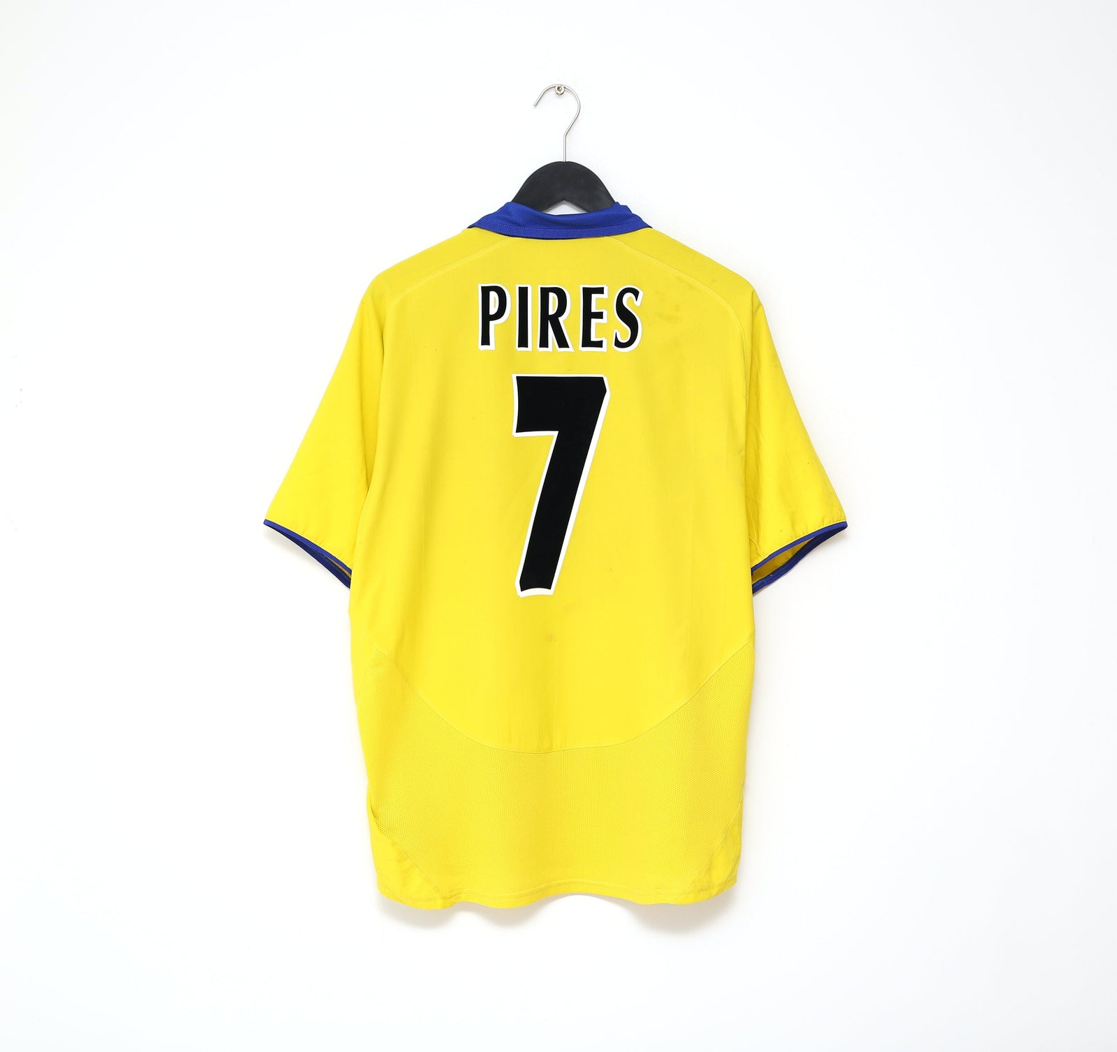 2003/04 PIRES #7 Arsenal Vintage Nike Away Football Shirt Jersey (L)