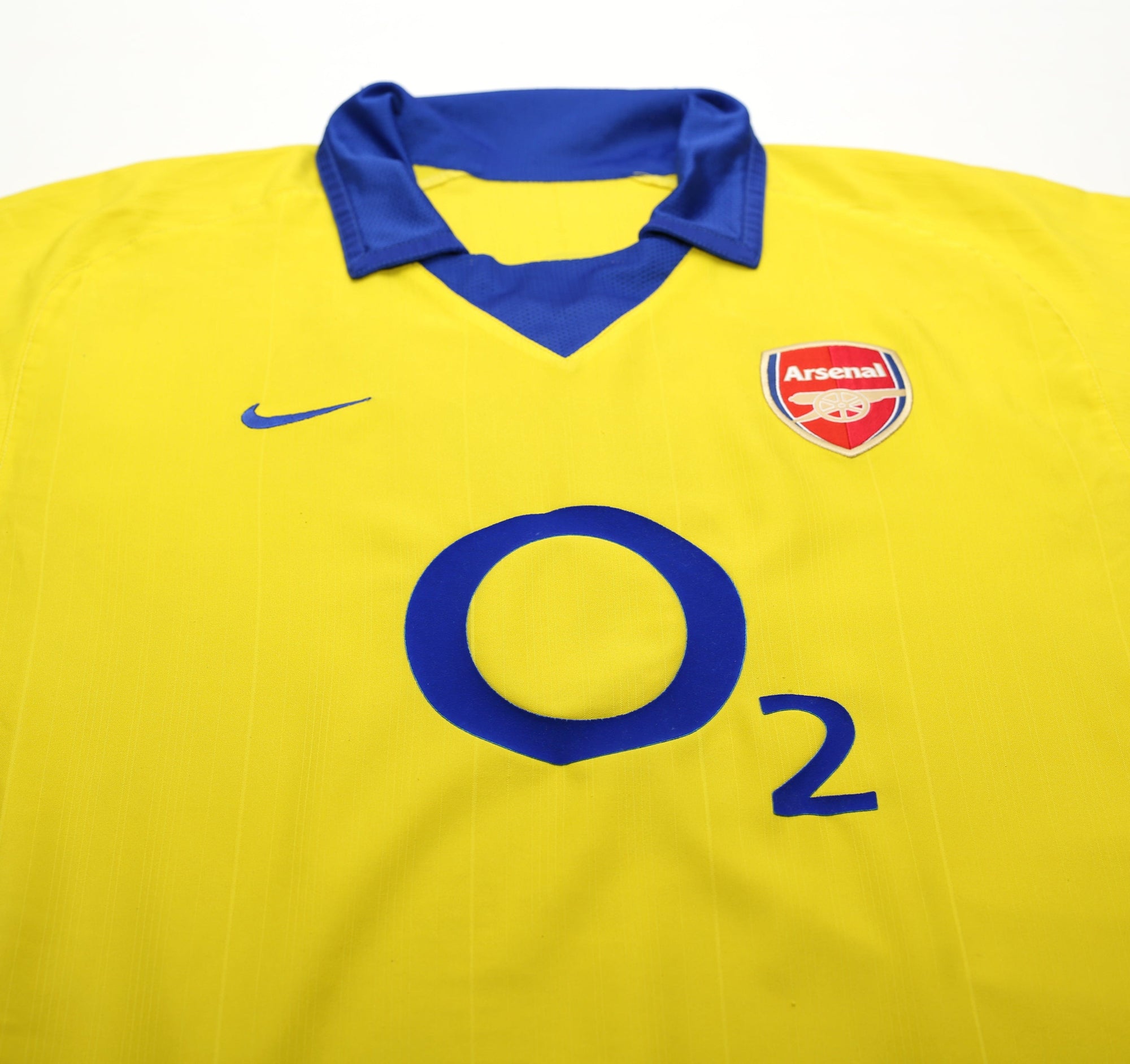 2003/04 PIRES #7 Arsenal Vintage Nike Away Football Shirt Jersey (L)