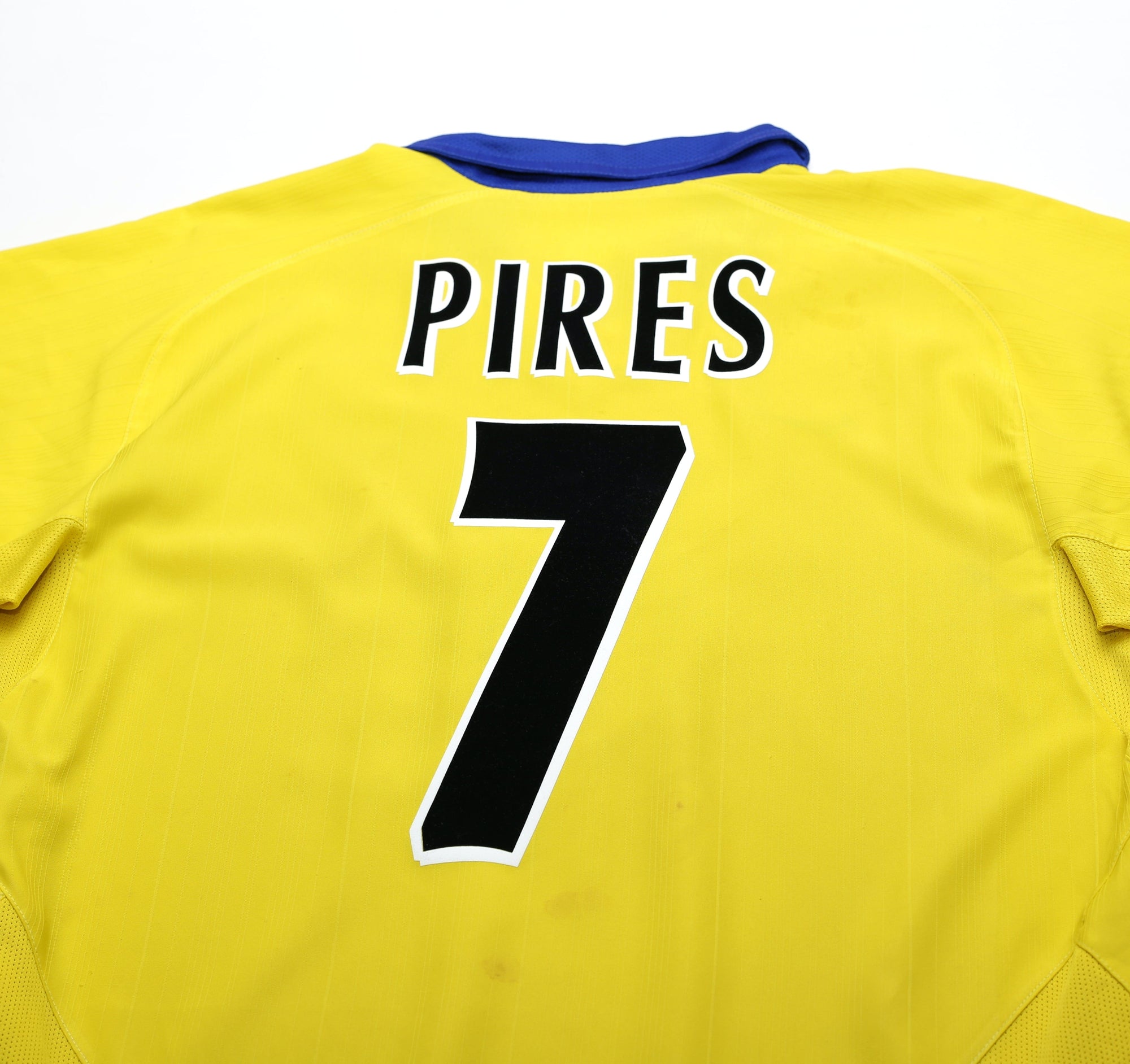 2003/04 PIRES #7 Arsenal Vintage Nike Away Football Shirt Jersey (L)