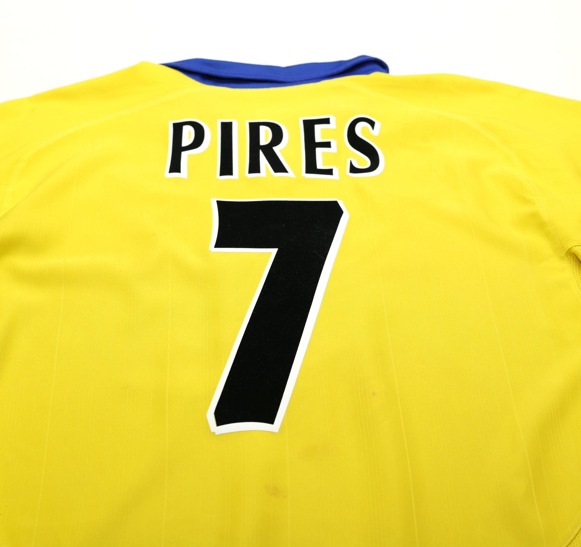 2003/04 PIRES #7 Arsenal Vintage Nike Away Football Shirt Jersey (L)