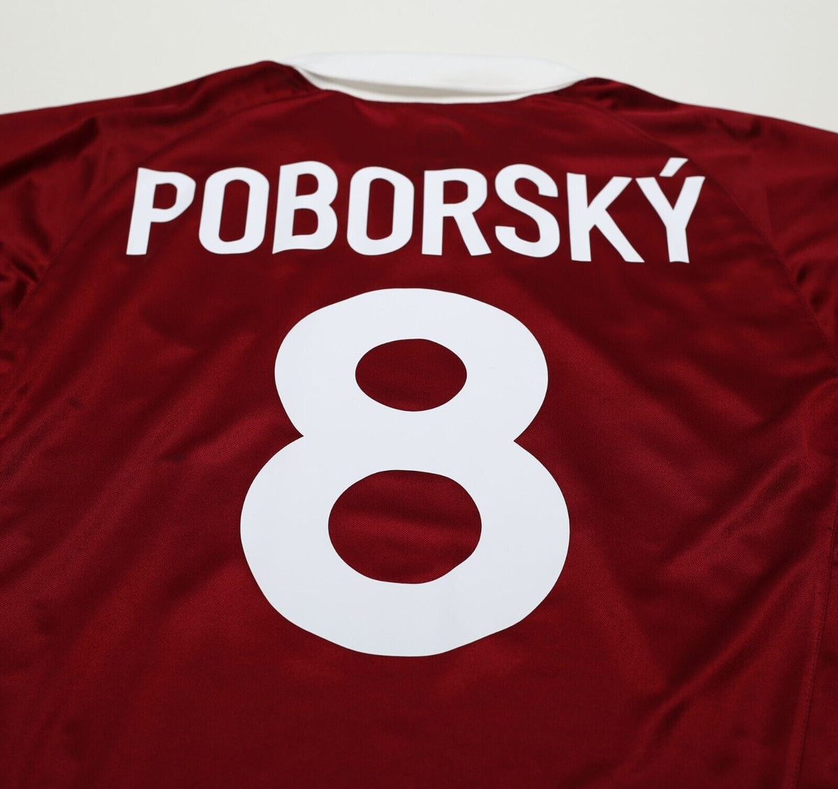 2003/04 POBORSKY #8 Sparta Prague Vintage Nike Home Football Shirt (M)