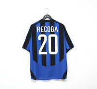 2003/04 RECOBA #20 Inter Milan Vintage Nike Home Football Shirt Jersey (L)