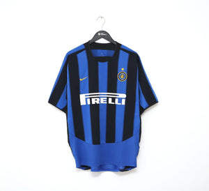 2003/04 RECOBA #20 Inter Milan Vintage Nike Home Football Shirt Jersey (L)