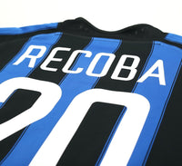 2003/04 RECOBA #20 Inter Milan Vintage Nike Home Football Shirt Jersey (L)