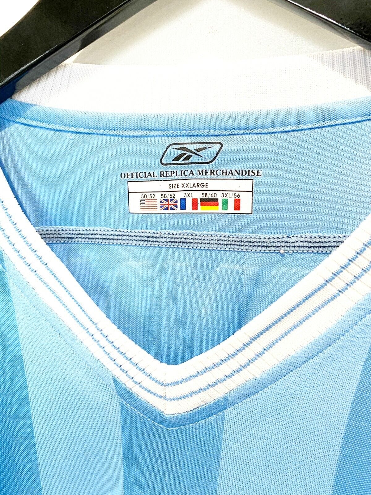 2003/04 REYNA #6 Manchester City Vintage Reebok Football Shirt Jersey (XXL) USA