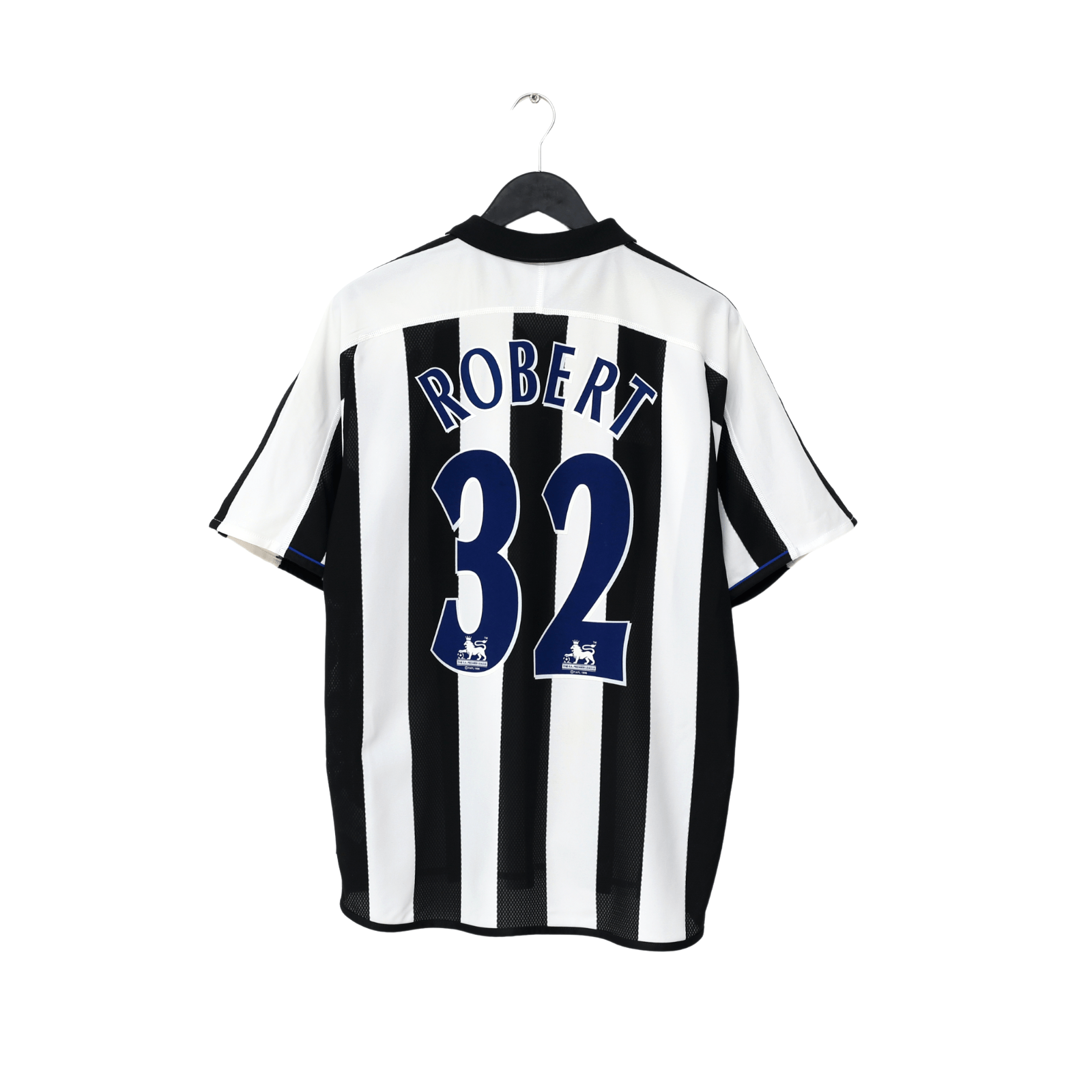 2003/04 ROBERT #32 Newcastle United Vintage adidas Home Football Shirt (M)