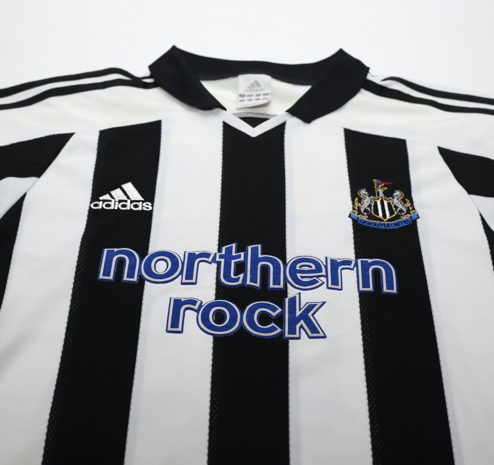 2003/04 ROBERT #32 Newcastle United Vintage adidas Home Football Shirt (M)