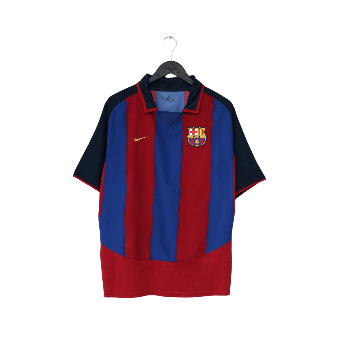 2003/04 RONALDINHO #10 Barcelona Vintage Nike Home Football Shirt (M)