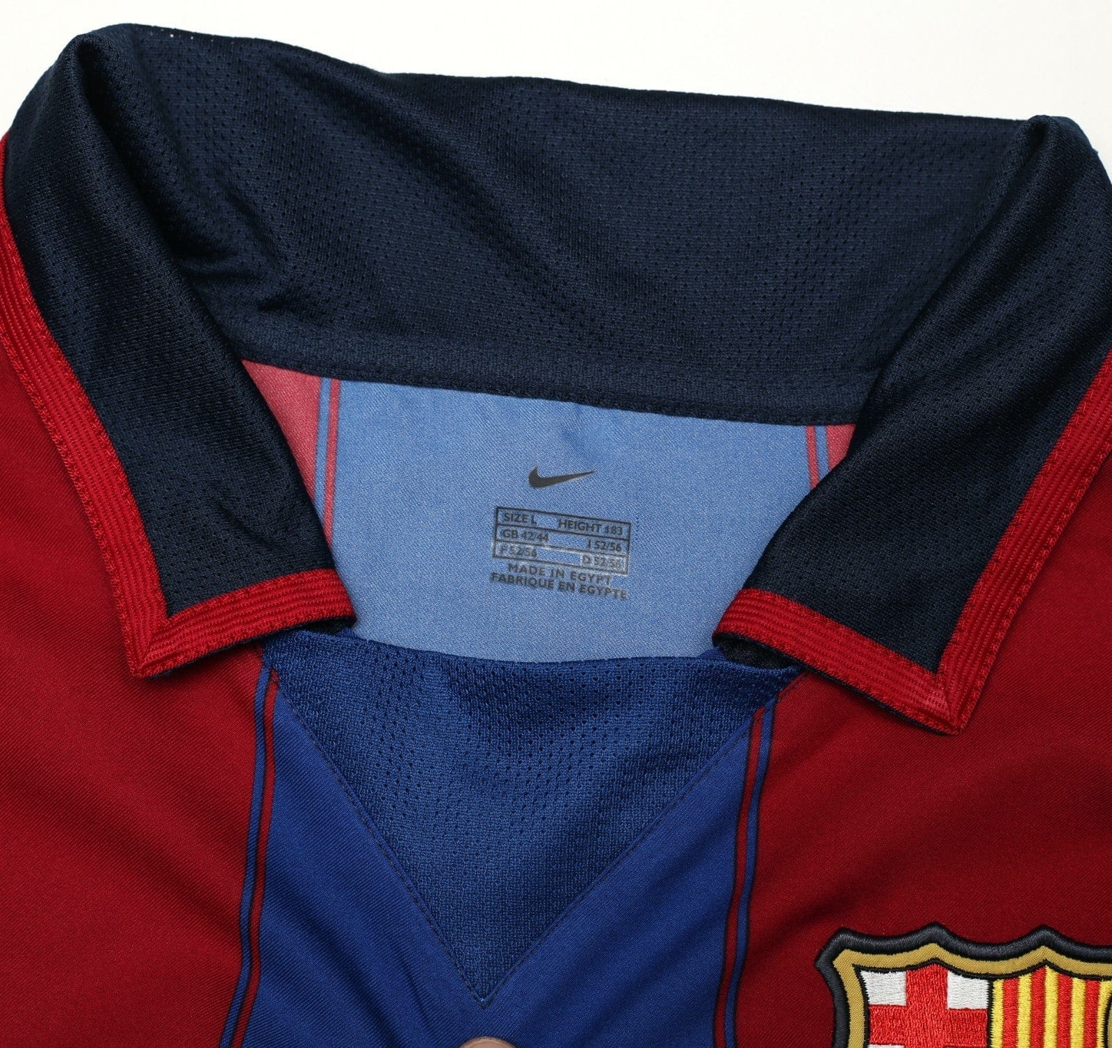 2003/04 RONALDINHO #10 Barcelona Vintage Nike Home Football Shirt (M)