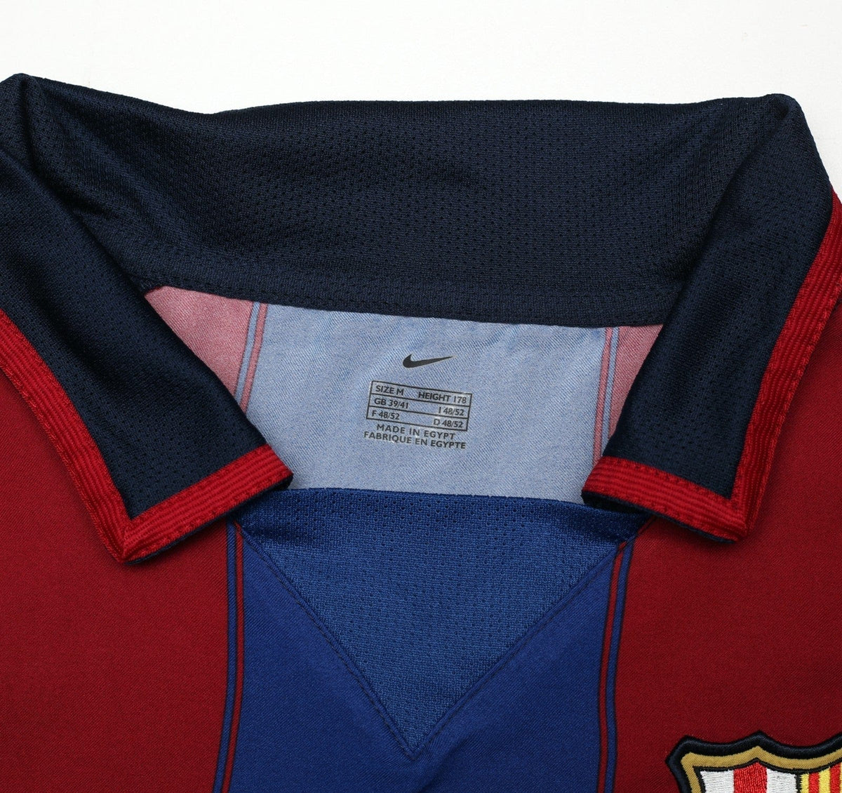 2003/04 RONALDINHO #10 Barcelona Vintage Nike Home Football Shirt (M)