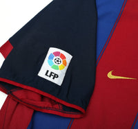 2003/04 RONALDINHO #10 Barcelona Vintage Nike Home Football Shirt (XL)
